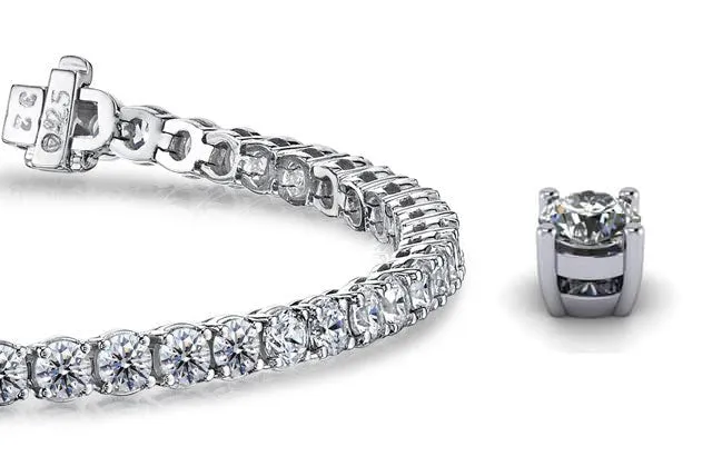 Timeless Dreams Lab-Grown Diamond Tennis Bracelet with 12.87 ct.(finished) 4.4mm