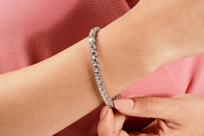 Timeless Dreams Lab-Grown Diamond Tennis Bracelet with 12.87 ct.(finished) 4.4mm