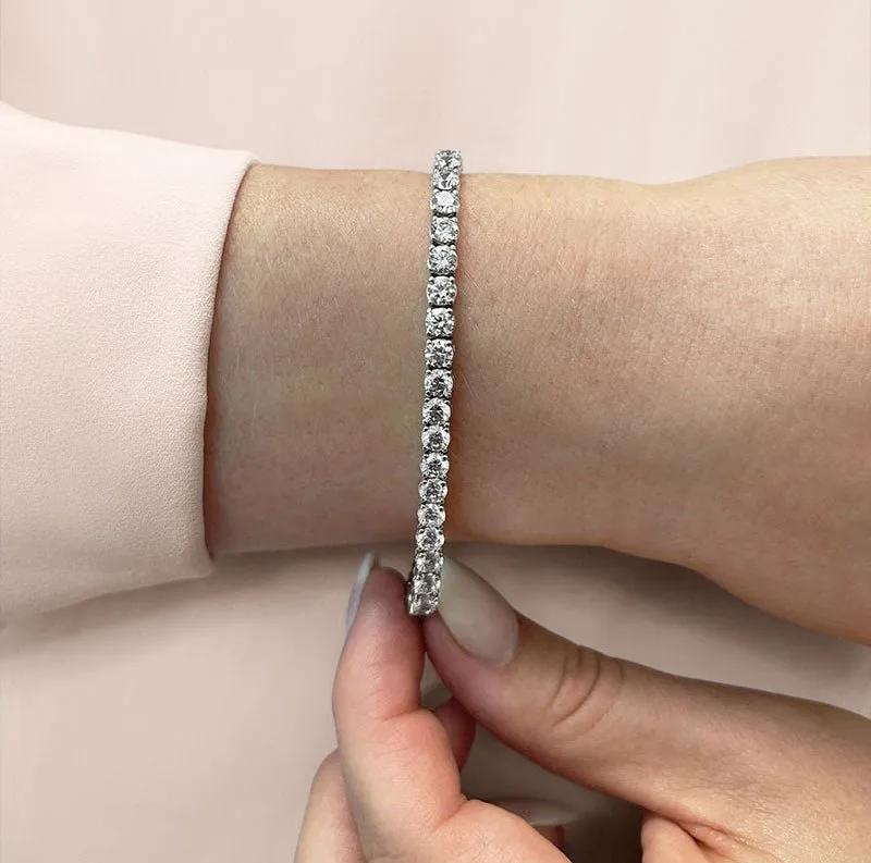 Timeless Dreams Lab-Grown Diamond Tennis Bracelet with 12.87 ct.(finished) 4.4mm