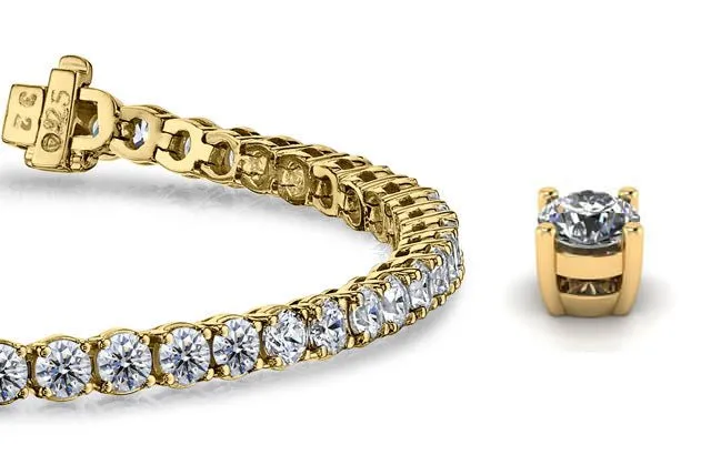 Timeless Dreams Lab-Grown Diamond Tennis Bracelet with 12.87 ct.(finished) 4.4mm