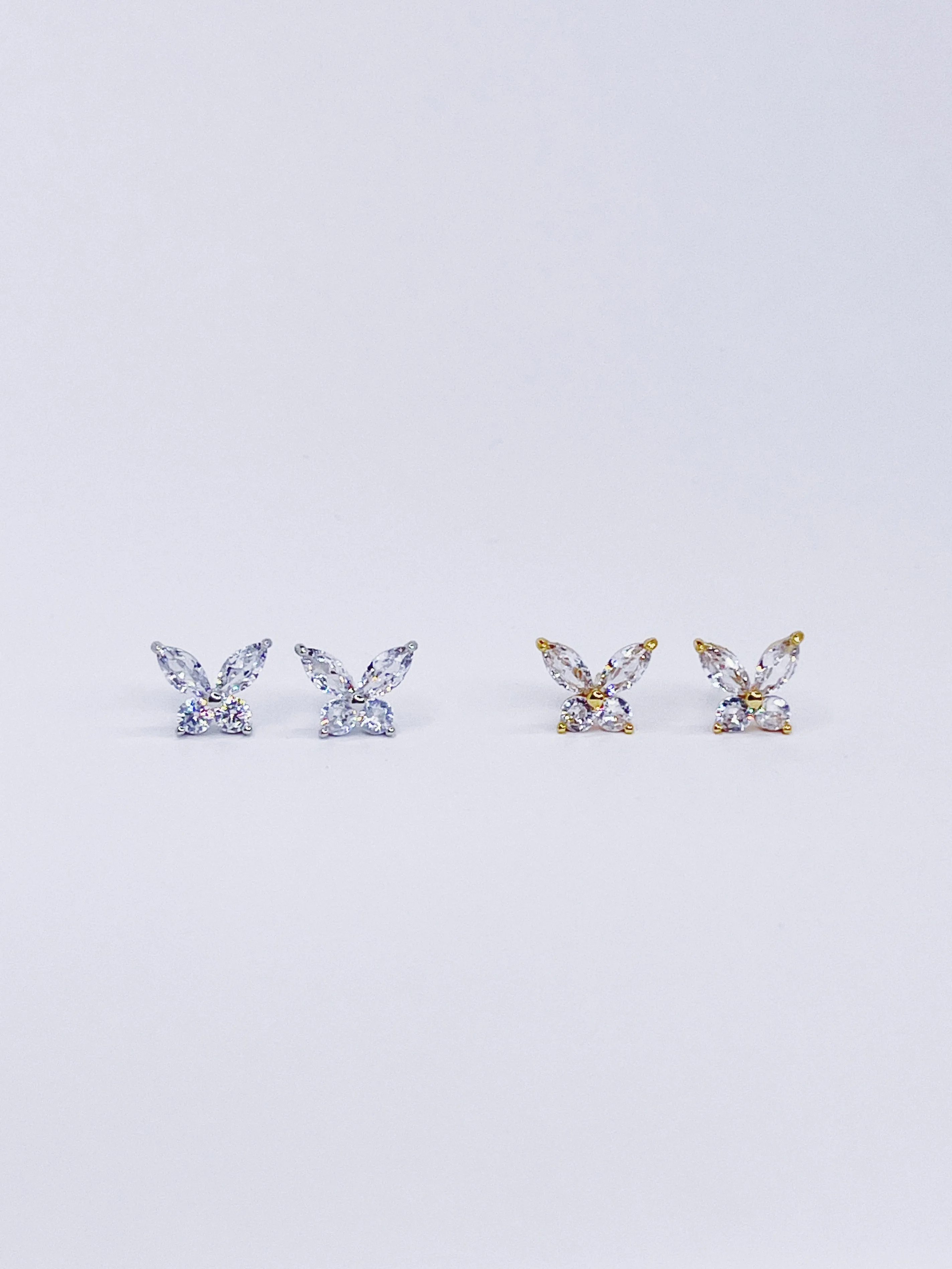 Tiny Butterfly Stud Earrings