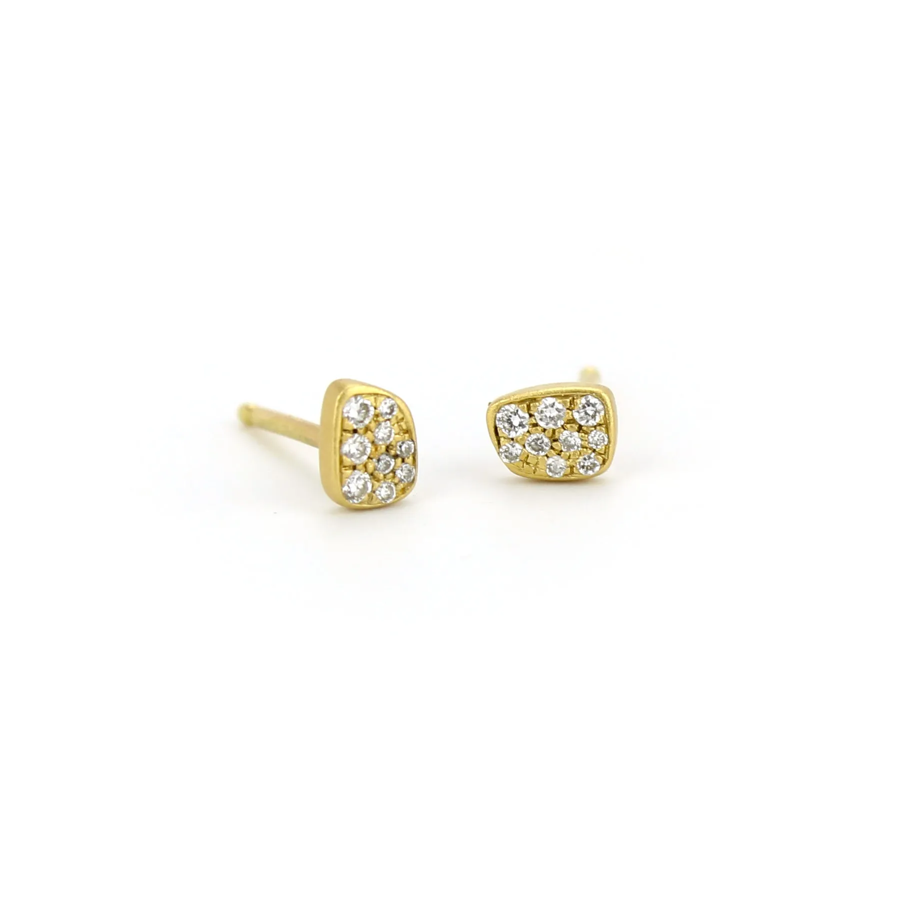 tiny pave totem studs