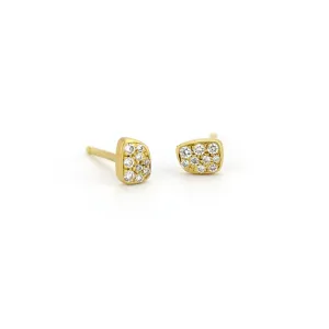 tiny pave totem studs