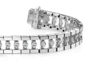 Track Link Lab-Grown Diamond Bracelet with 1.06 ct.(finished) 1.7mm