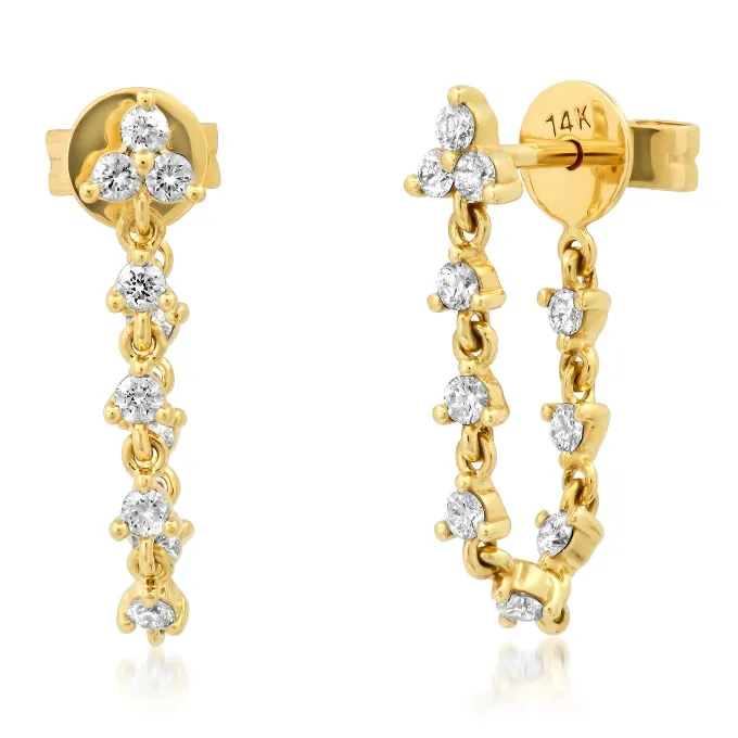 Trio Diamond Earrings
