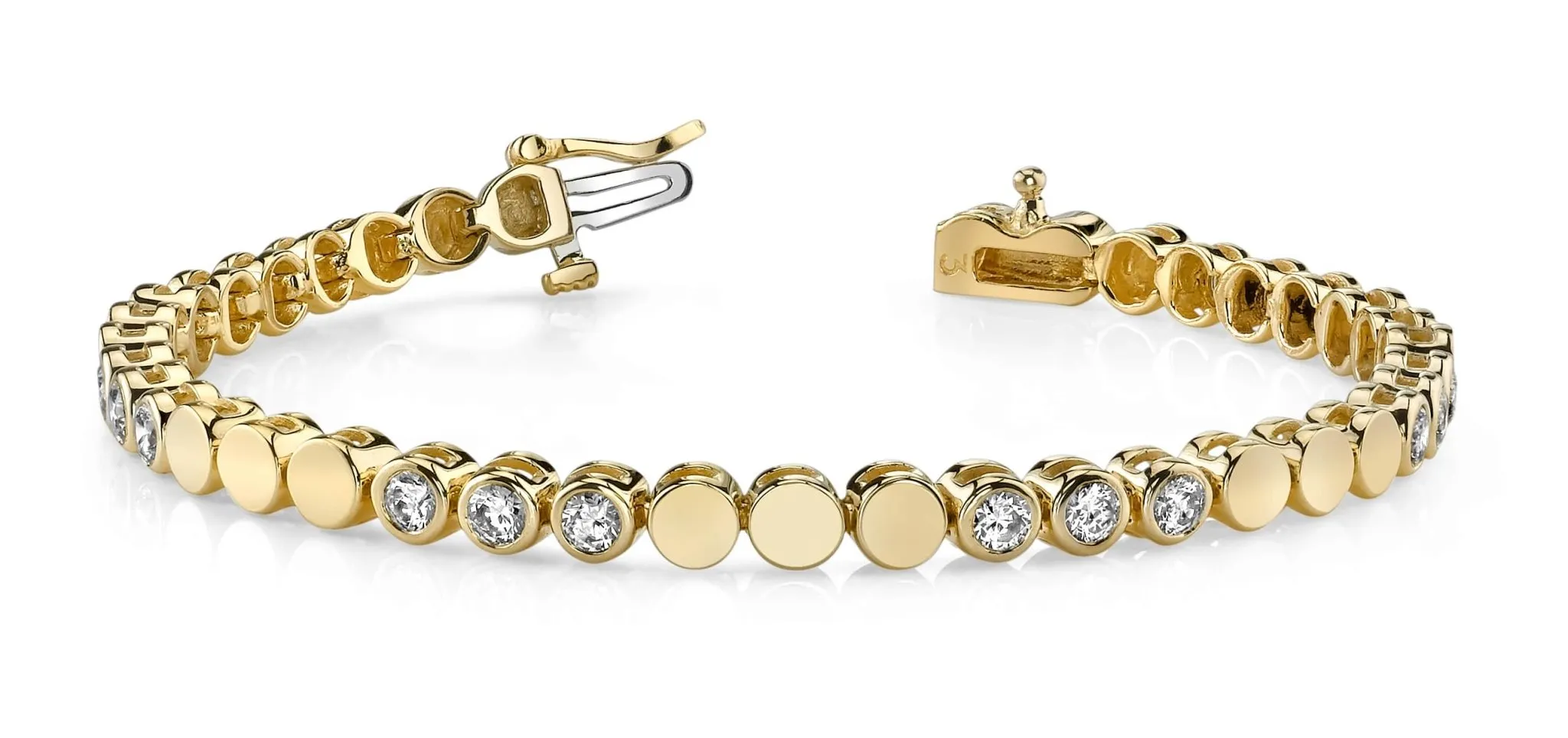 Triple Diamond Bracelet with 2.55 ct.(finished) 3.5mm