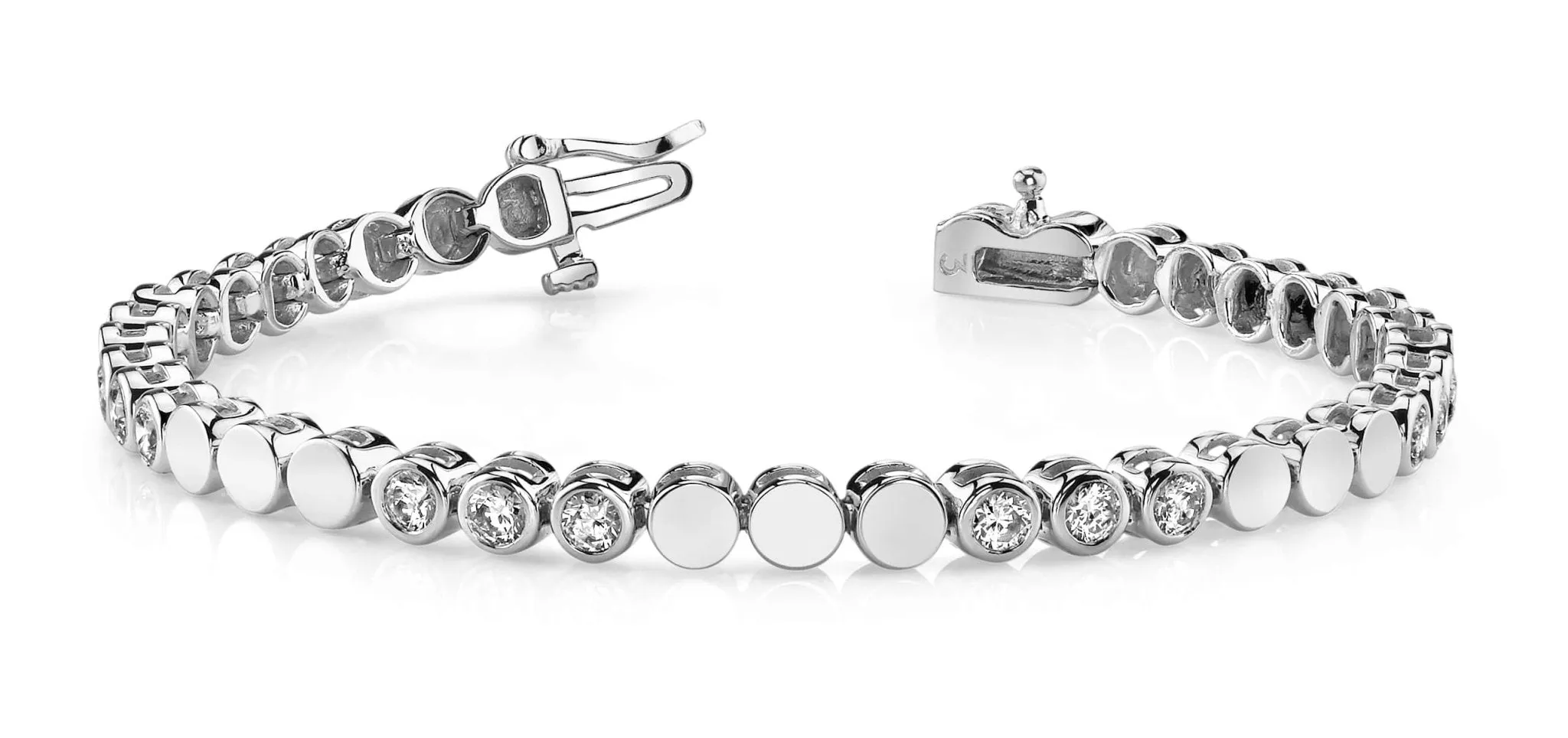 Triple Diamond Bracelet with 2.55 ct.(finished) 3.5mm