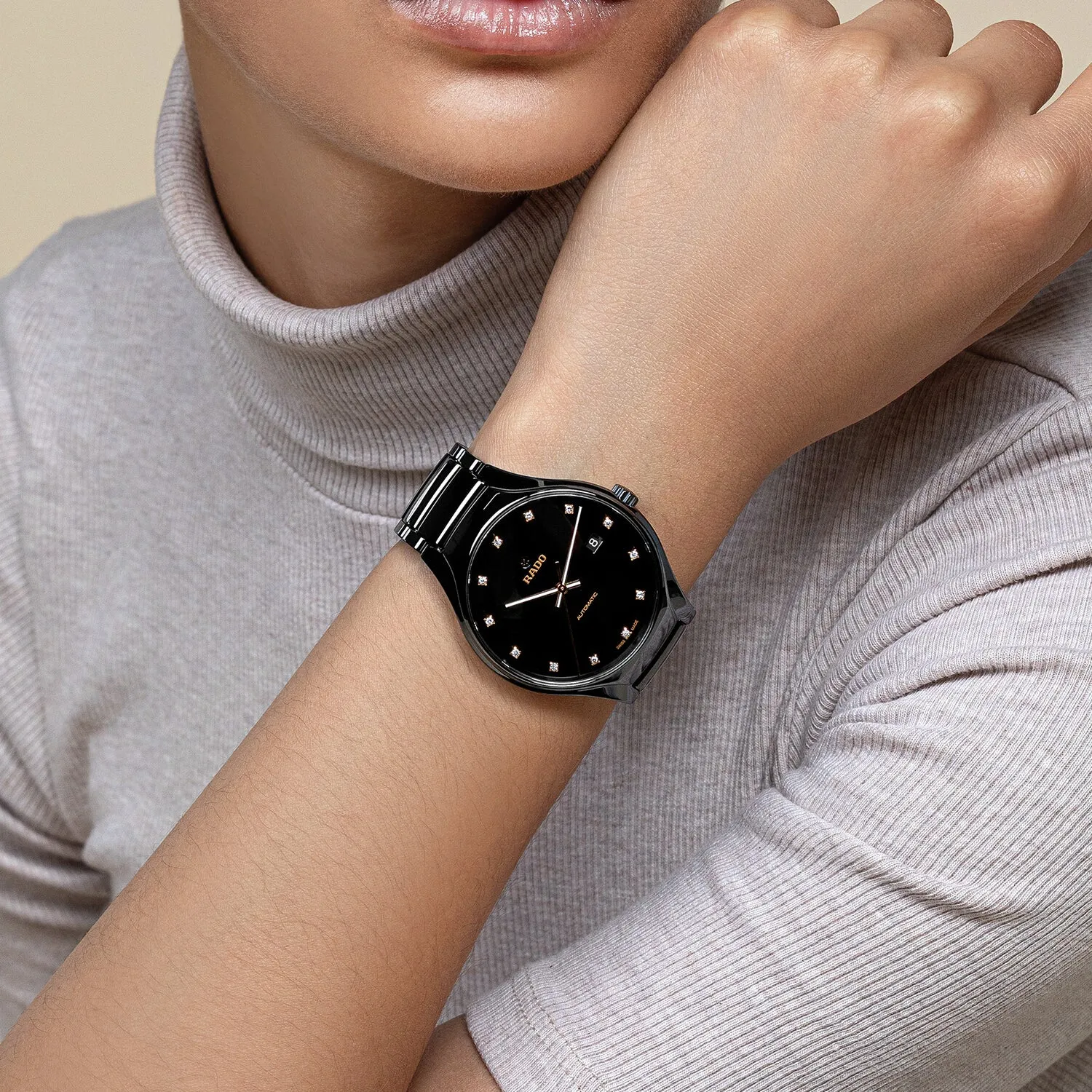 True unisex Automatic Analog Ceramic Watch R27056732