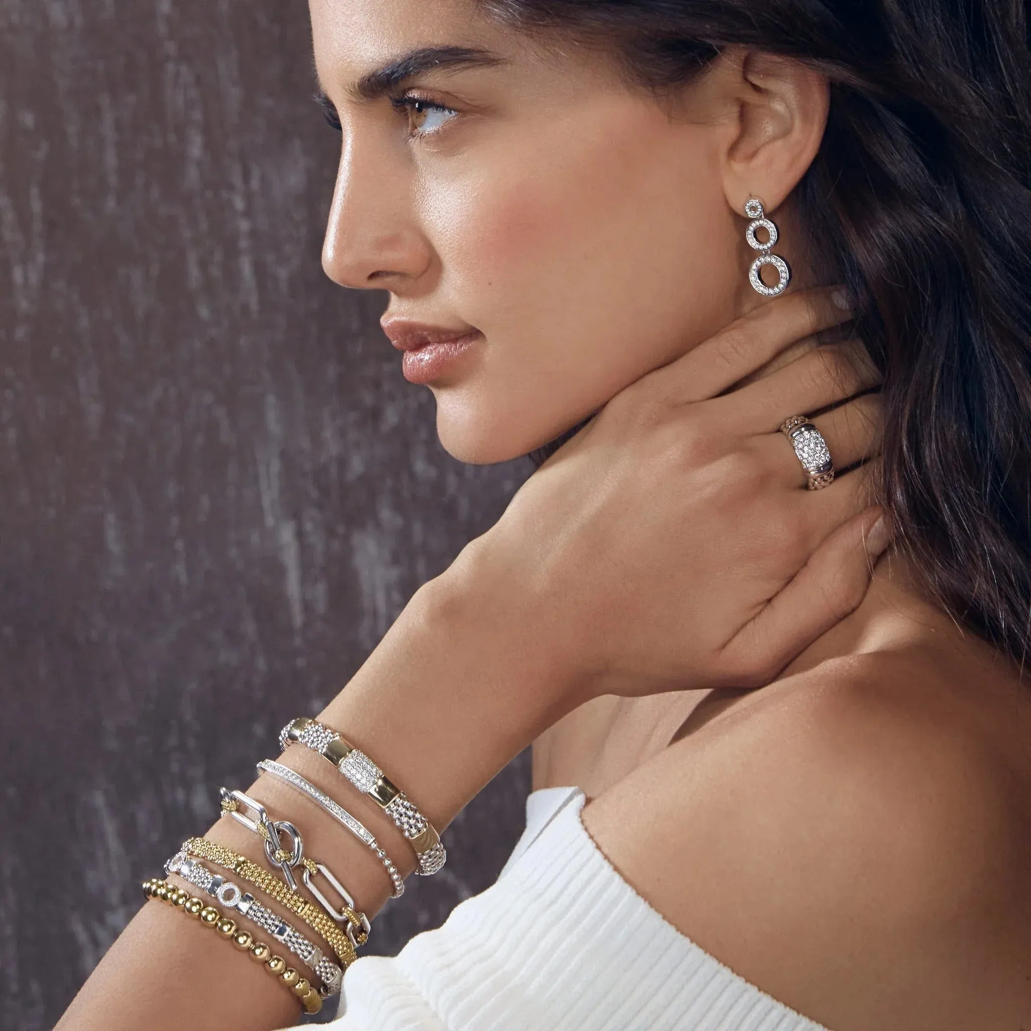 Two-Tone Diamond Bracelet | 9mm