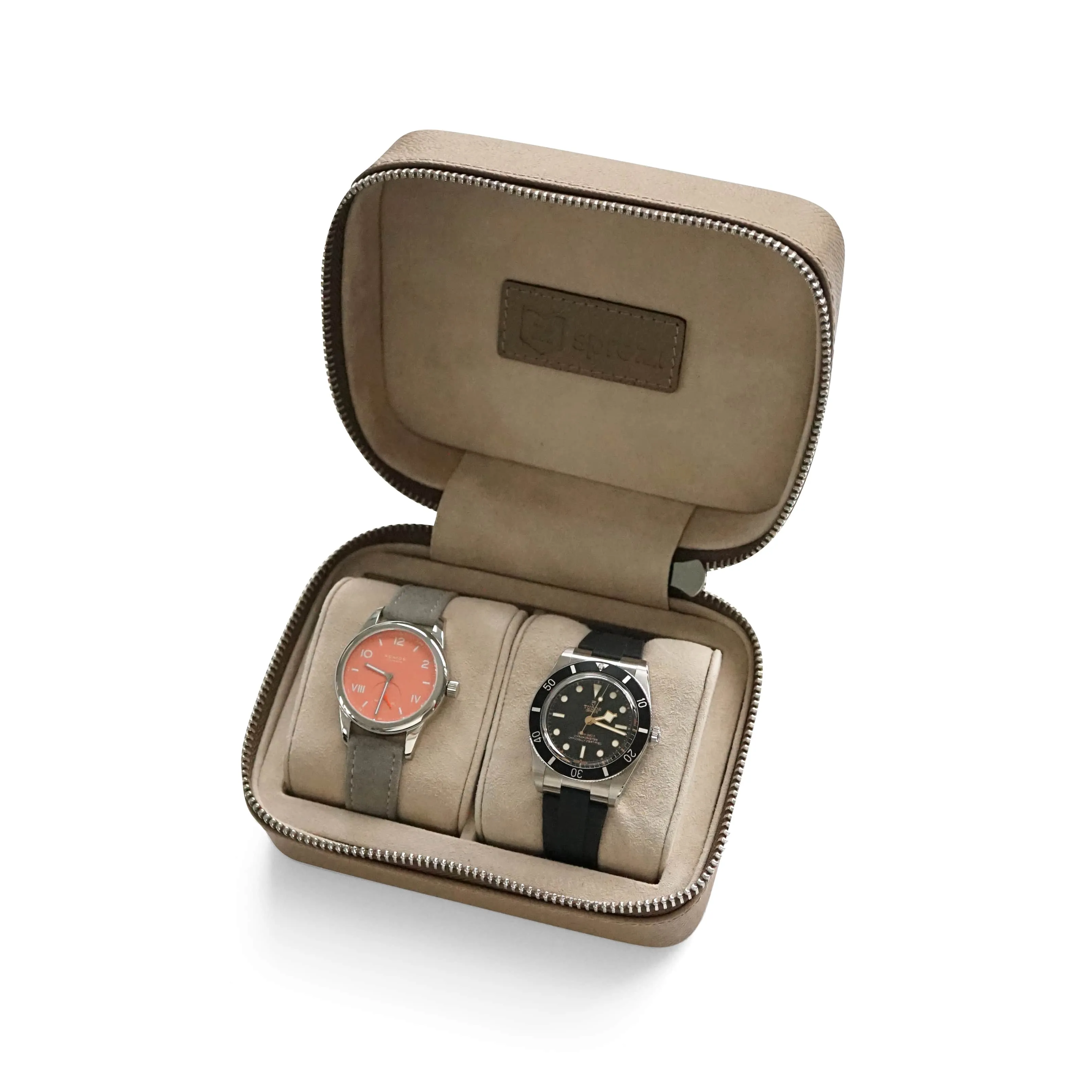 Uhrenbox 2 Uhren [Taupe]