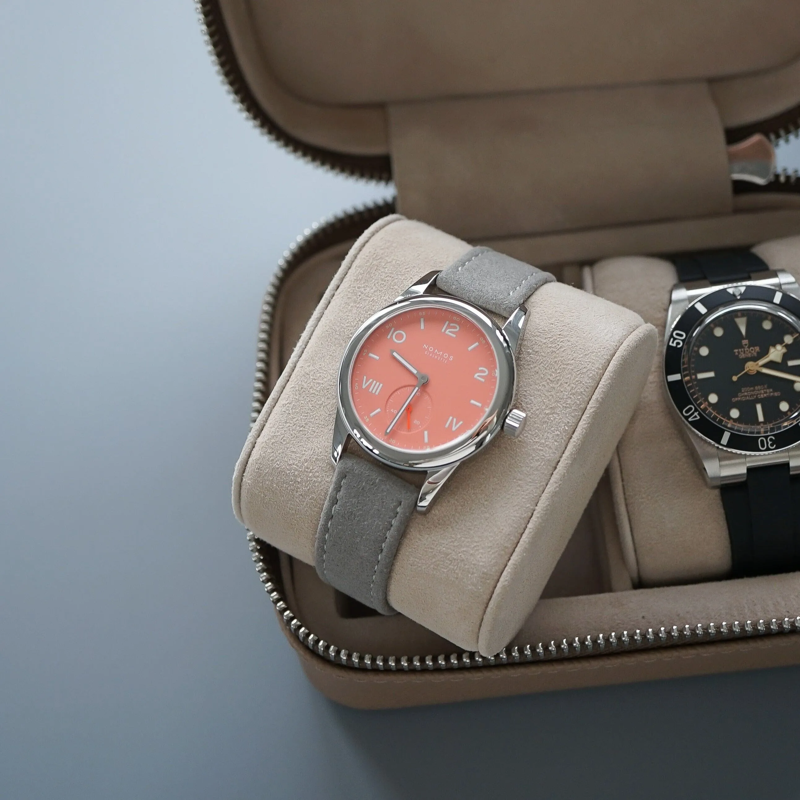 Uhrenbox 2 Uhren [Taupe]