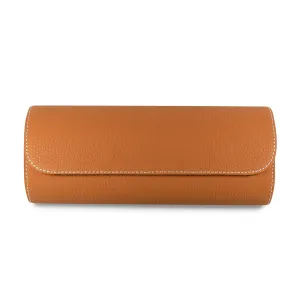 Uhrenrolle aus Leder für 3 Uhren [Orange]