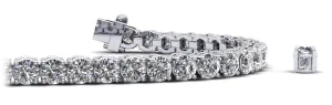 Ultimate Tennis Bracelet with Side Stones Lab-Grown Diamond  with 8.32 ct.(finished) 1.4mm, 3.5mm