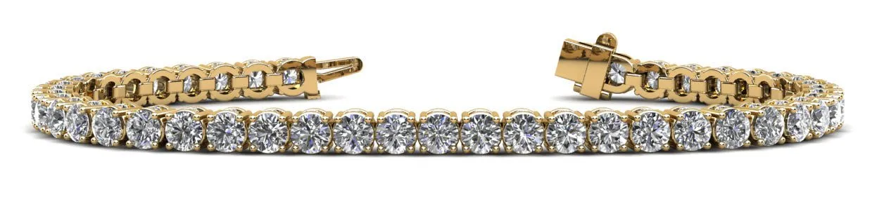 Ultimate Tennis Bracelet with Side Stones Lab-Grown Diamond  with 8.32 ct.(finished) 1.4mm, 3.5mm