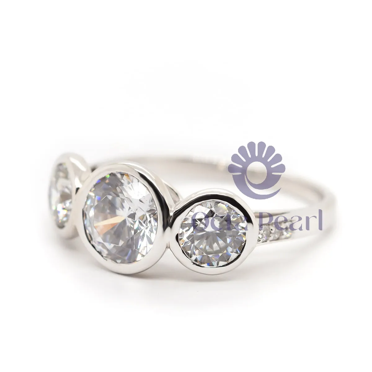Unique Bezel Set Engagement Ring