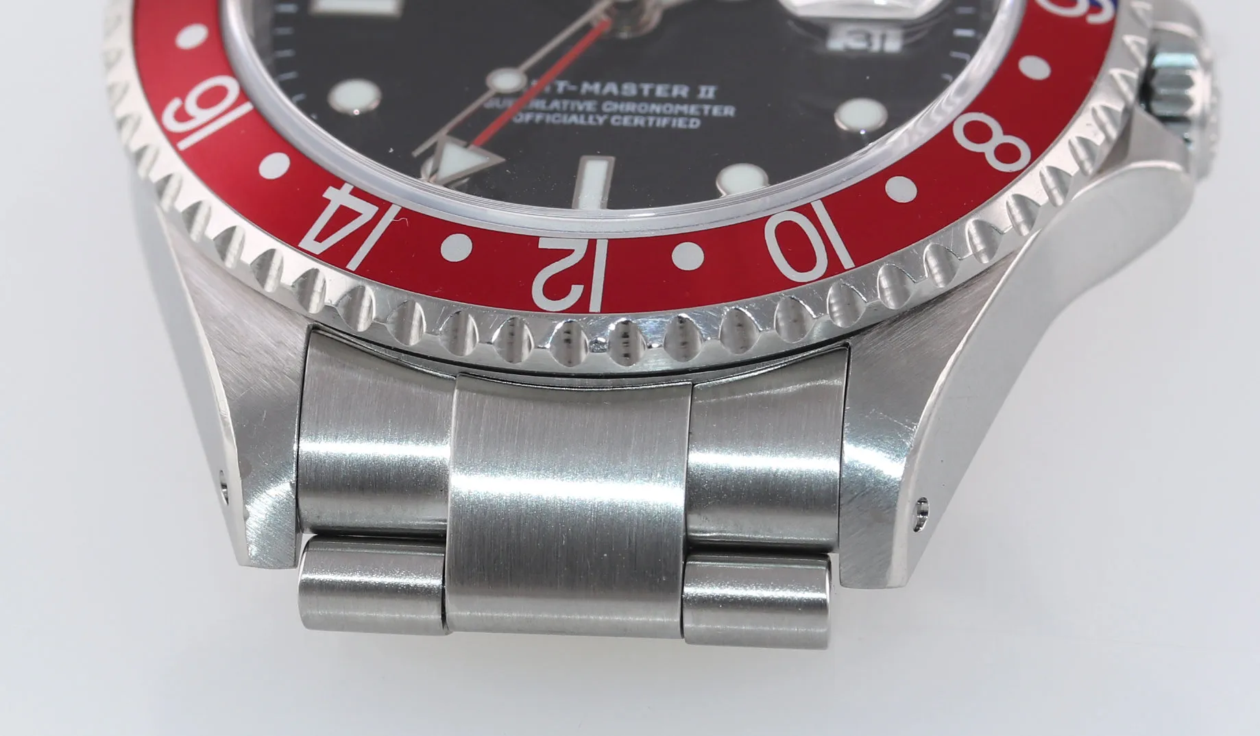 UNPOLISHED 2001 Rolex GMT-Master II Pepsi Steel Blue Red 16710 Watch SEL Box