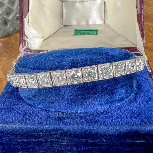 Vintage Diamond Straightline Tennis Bracelet