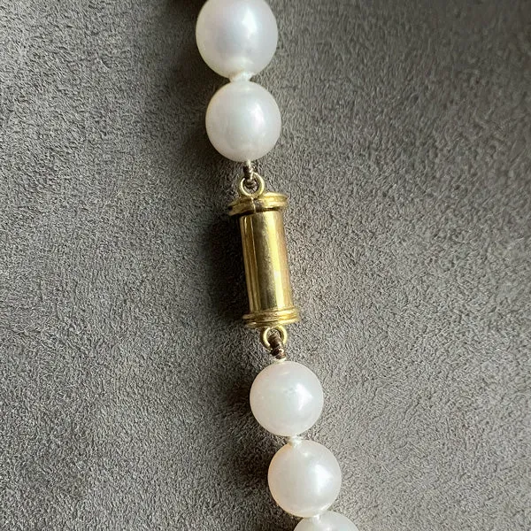 Vintage Pearl, Ruby, Emerald & Diamond Necklace