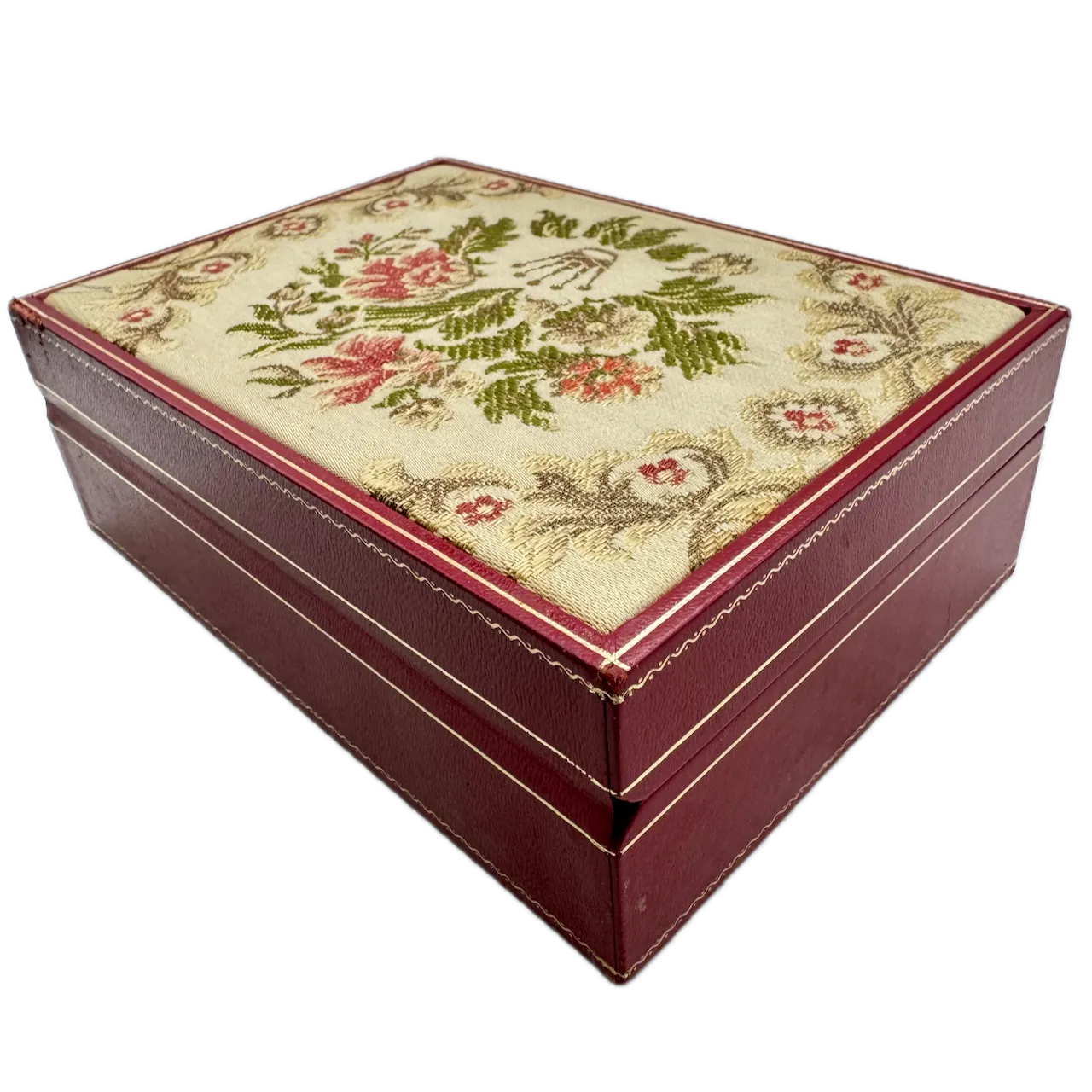 Vintage Rolex 60.01.2 President Tapestry Men's Wristwatch Box Leather & Felt