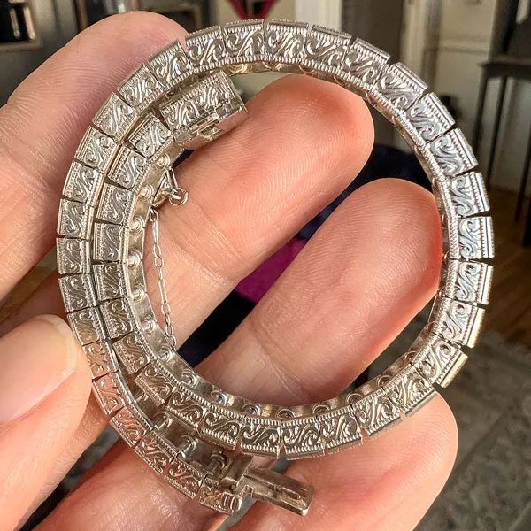 Vintage Tiffany & Co French Cut Diamond Tennis Bracelet