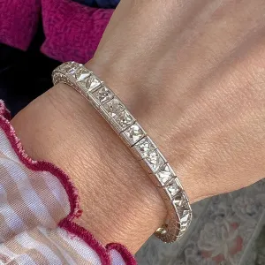 Vintage Tiffany & Co French Cut Diamond Tennis Bracelet