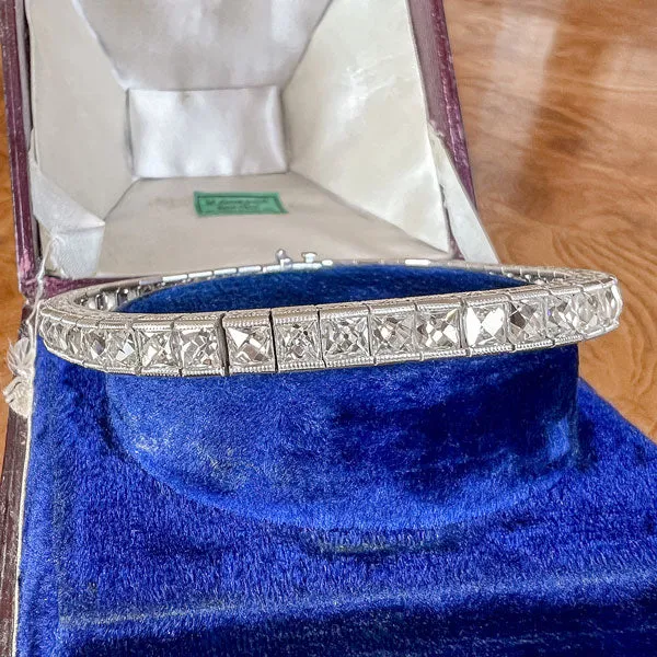 Vintage Tiffany & Co French Cut Diamond Tennis Bracelet