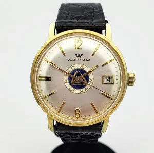 Vintage Waltham Wristwatch AMC & BW OF NA Logo Caliber SGT 100-1 7 Jewels Watch