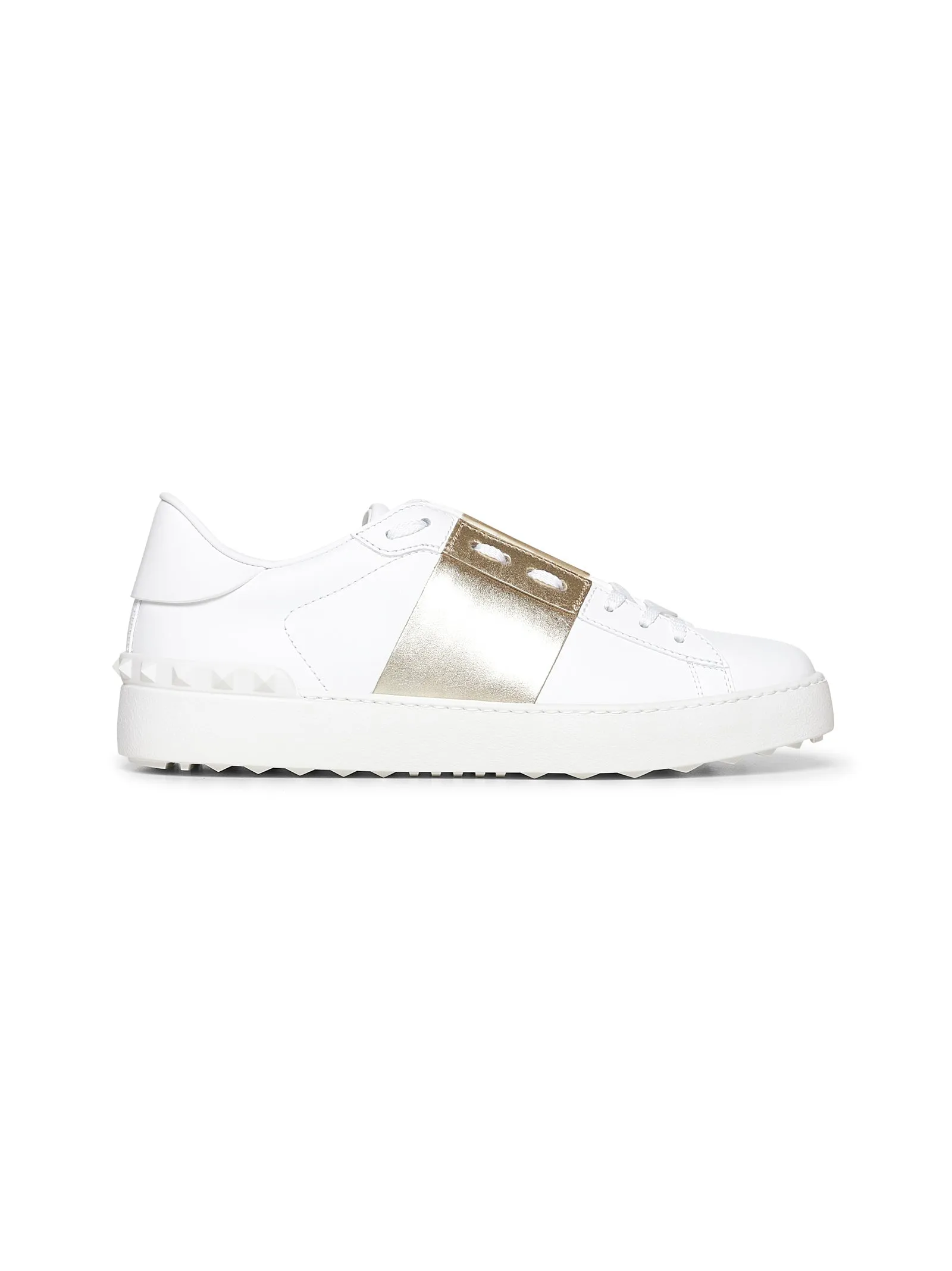 White calfskin Open sneakers