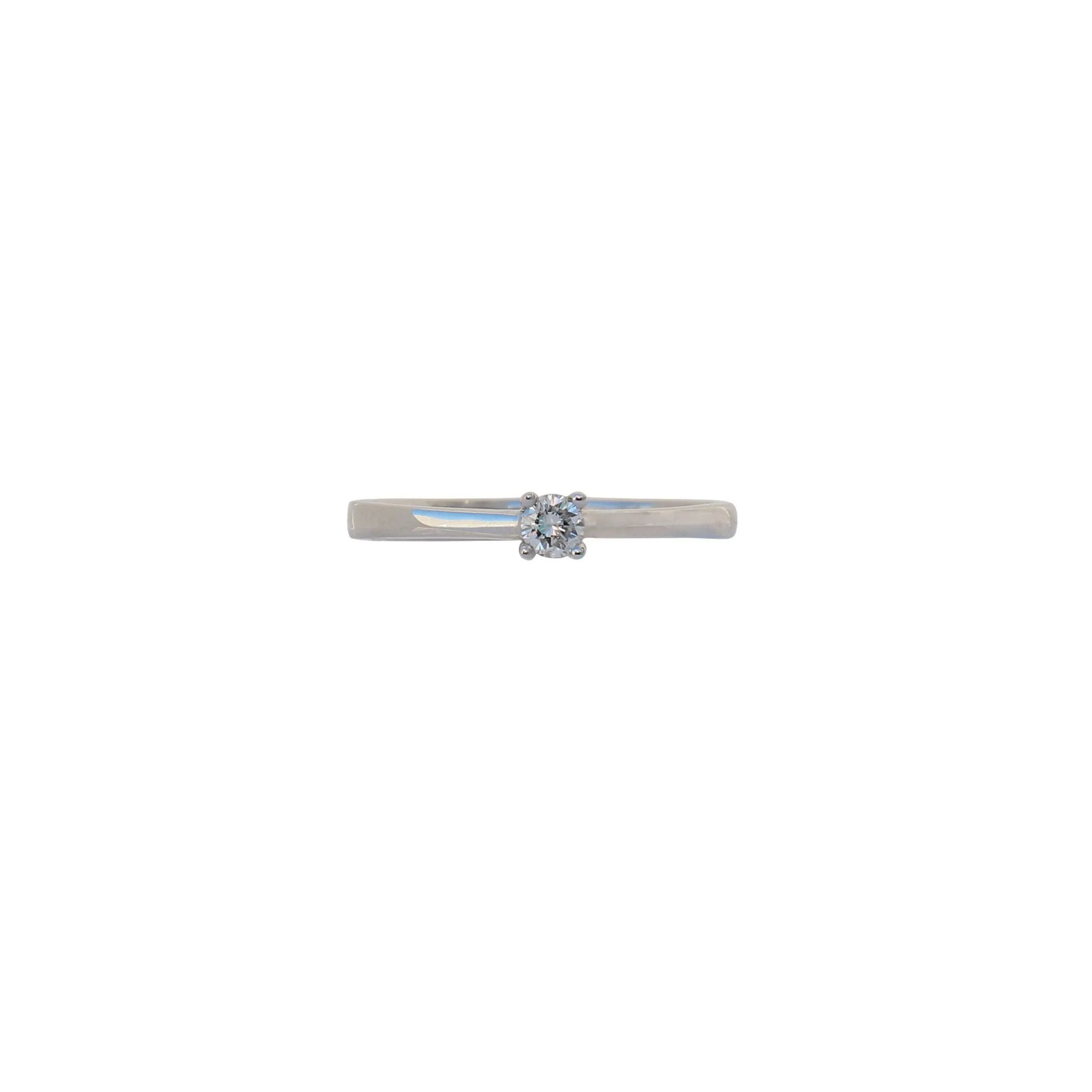 White Gold Diamond Solitaire Ring
