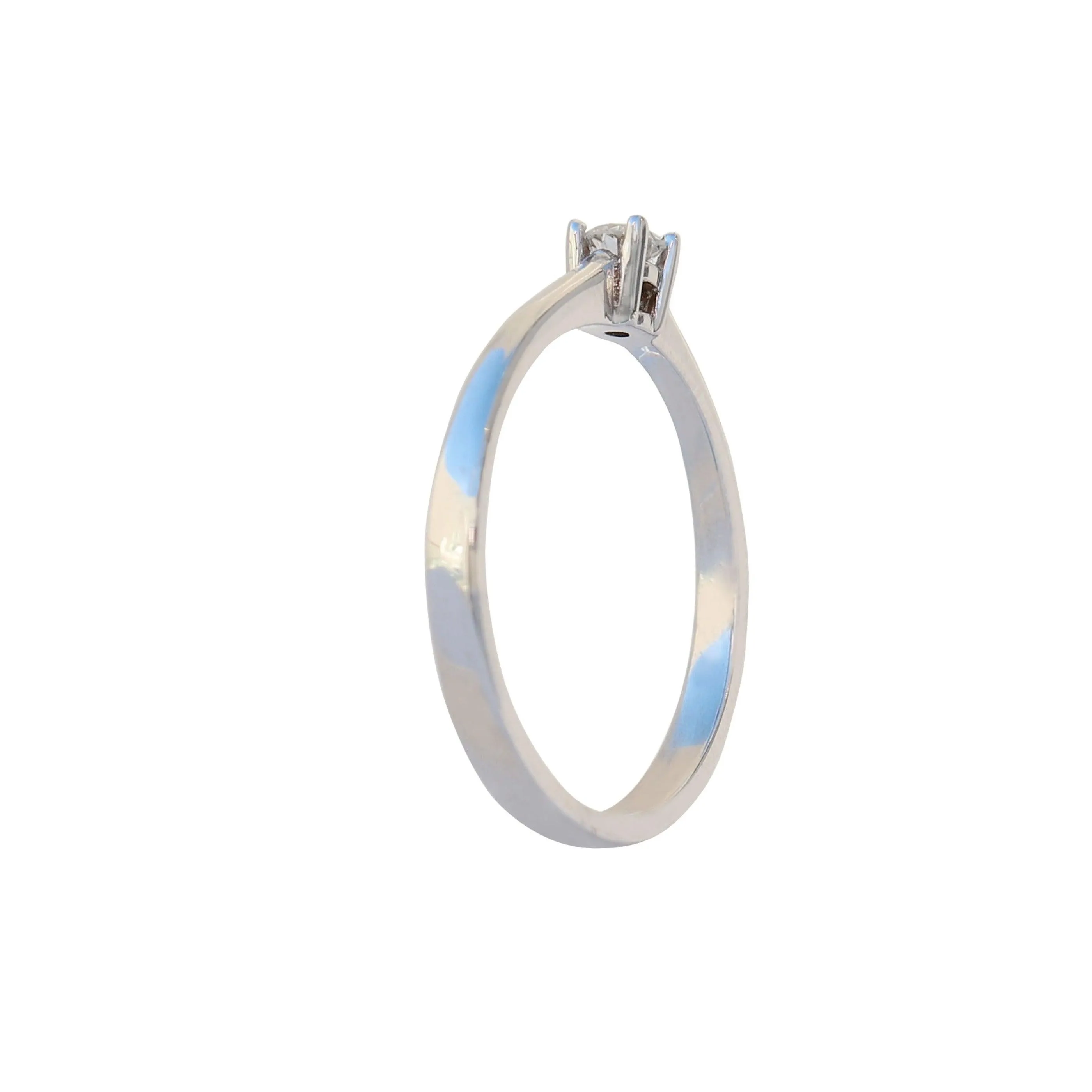White Gold Diamond Solitaire Ring