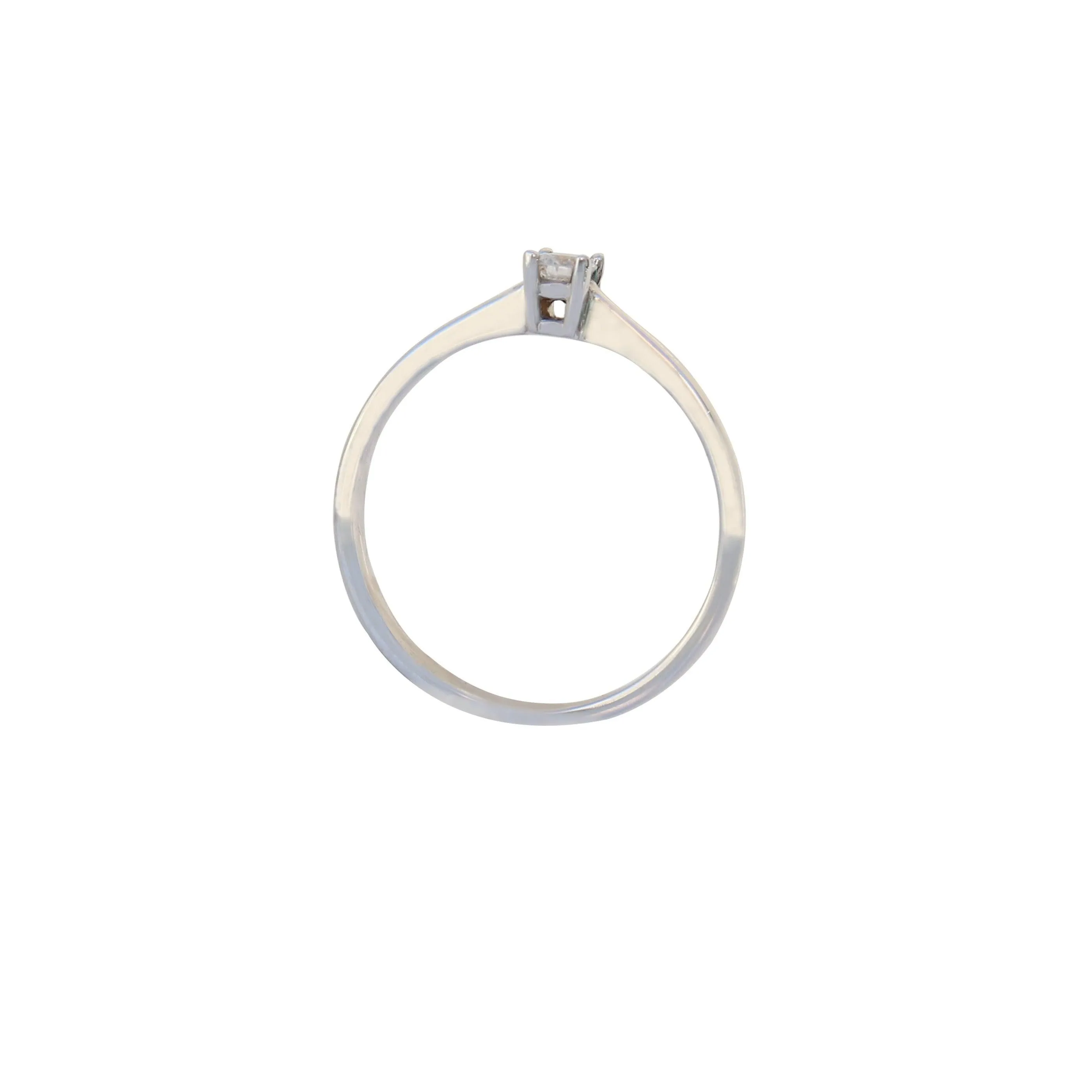 White Gold Diamond Solitaire Ring