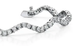 Winding Road Diamond Bracelet with 2.64 ct.(finished) 2mm