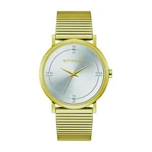 Wittnauer with 41MM Silvertone Round Dial Stainless Steel Watch Band. WN3102