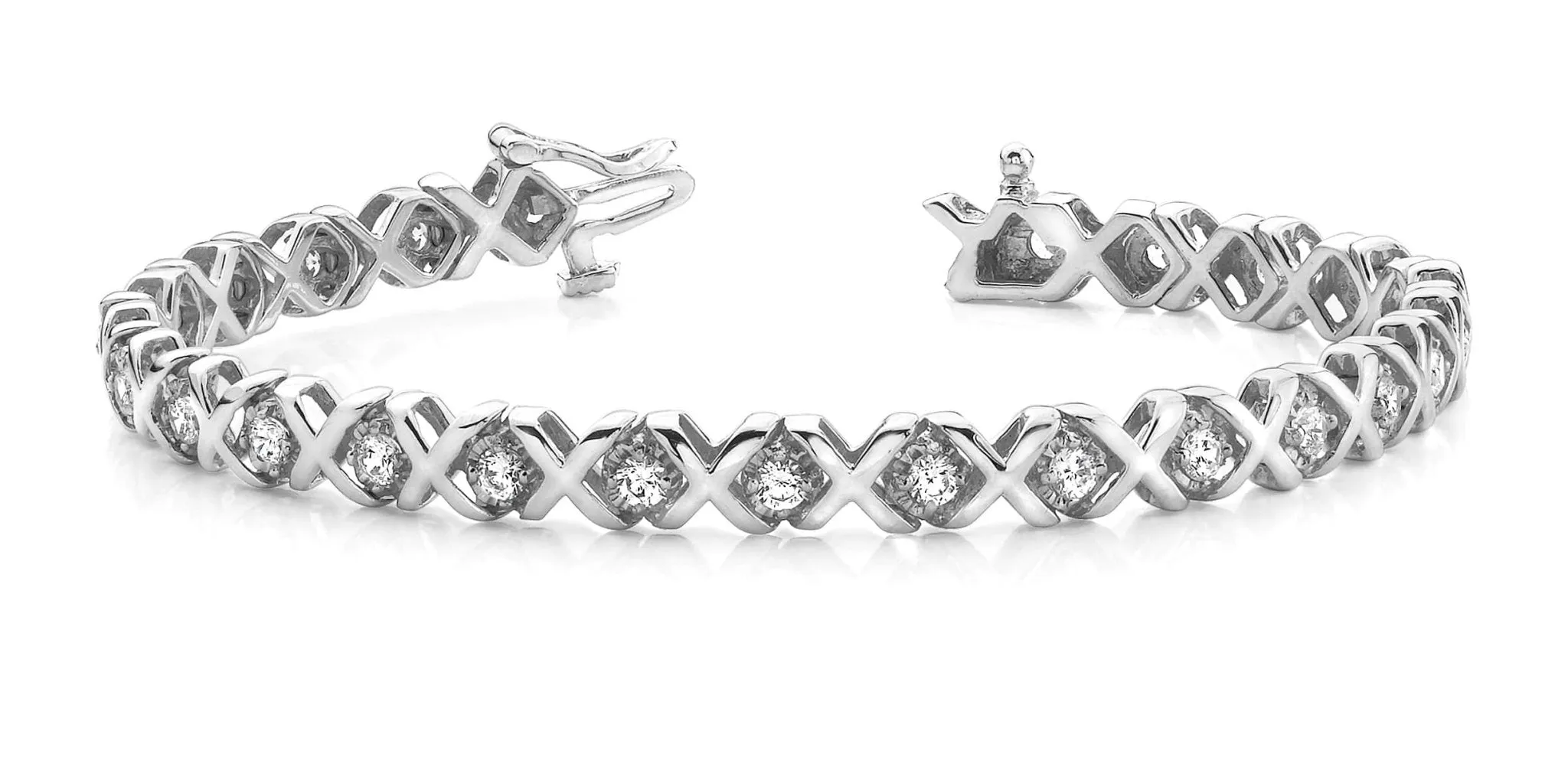 Xoxo Diamond Bracelet with 1.02 ct.(finished) 2.0mm