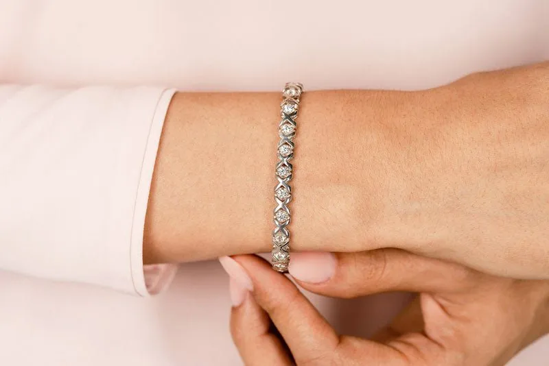 Xoxo Diamond Bracelet with 1.02 ct.(finished) 2.0mm