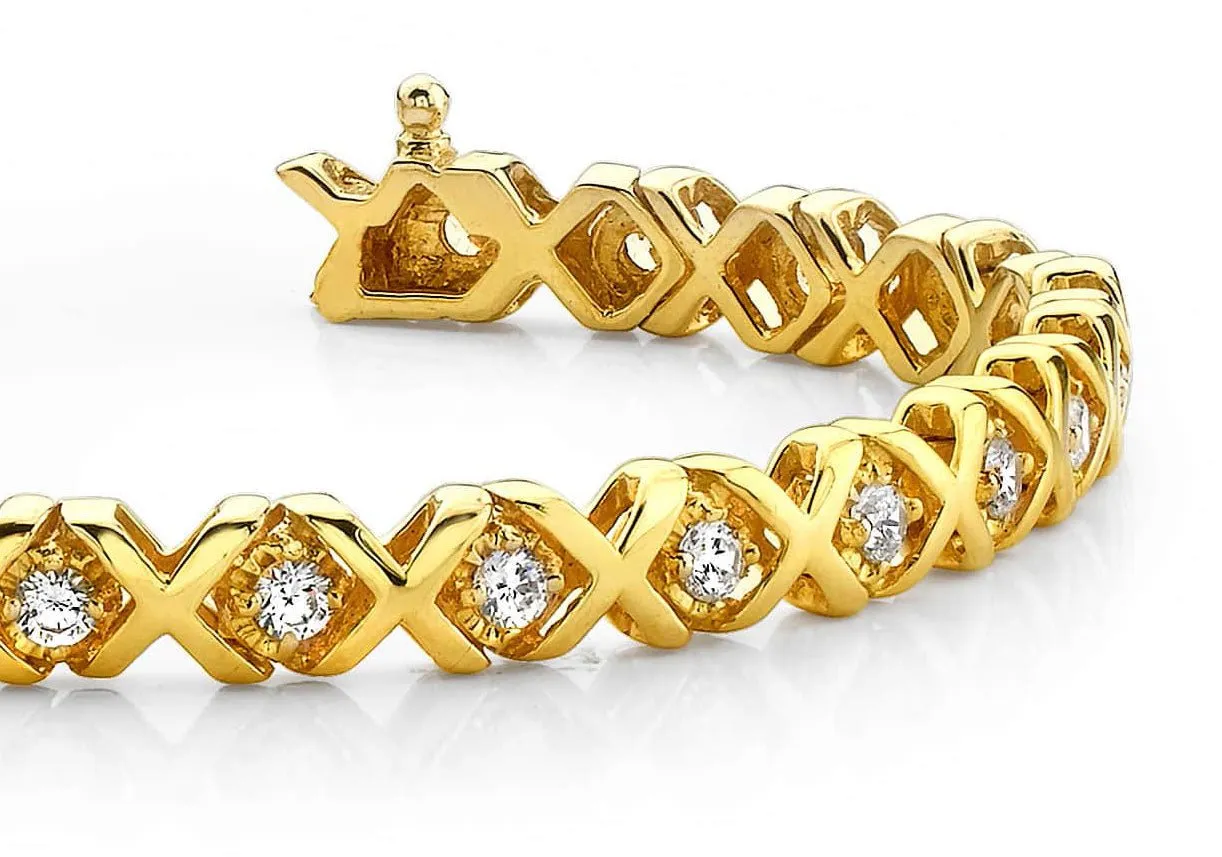 Xoxo Diamond Bracelet with 1.02 ct.(finished) 2.0mm