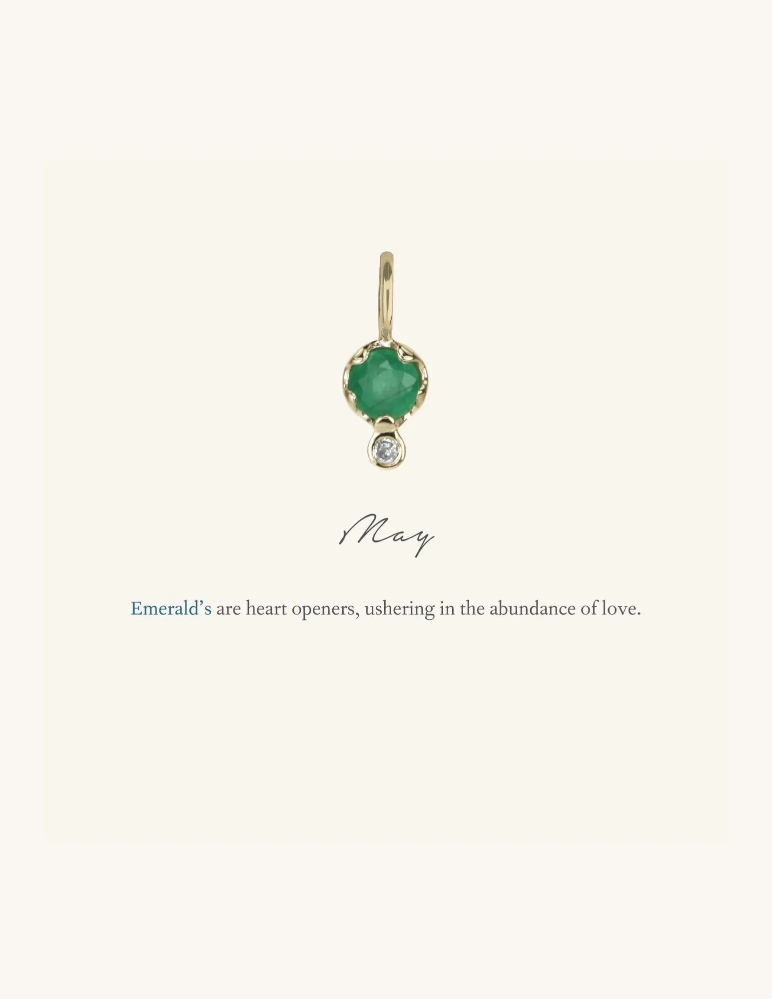 Zahava Heirlooms Emerald Amulet (May)
