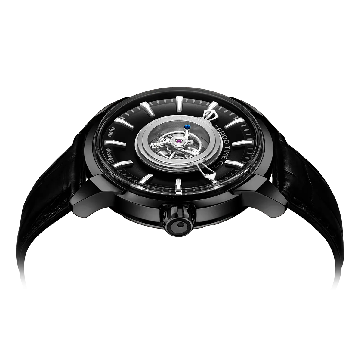 ZEROO T6 THE QUASER CENTER TOURBILLONMANUAL TOURBILLON WATCH FOR GENTS - ZT006BBK